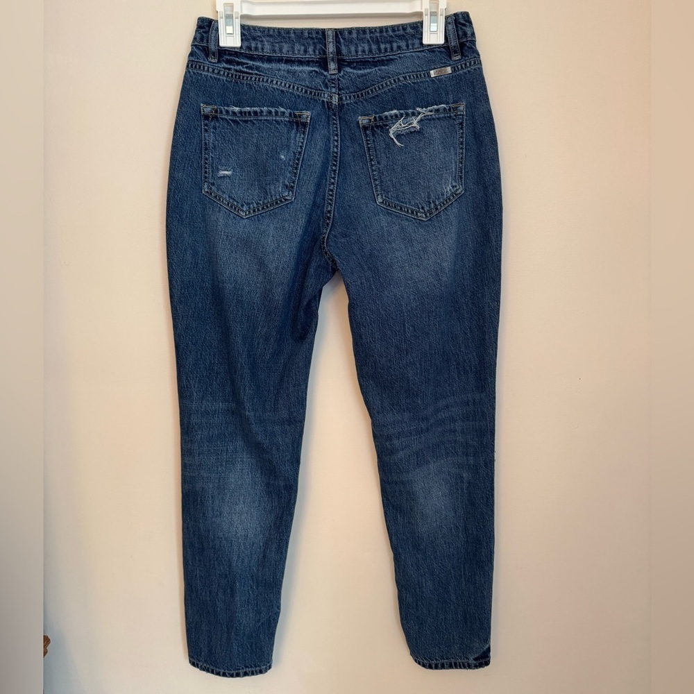 KanCan High Rise Distressed Mom Jeans Size 5/26 Medium Wash Style KC9147D - Picture 2 of 8
